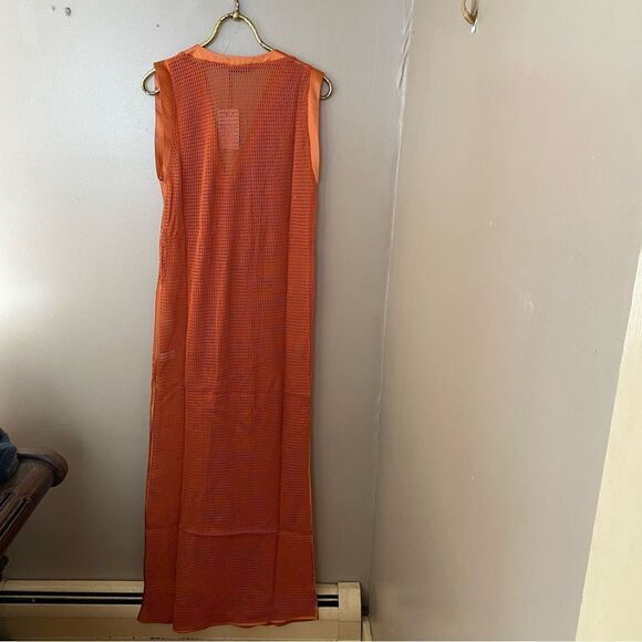 NWT My Beachy Side Camelia Maxi Cover Up mesh caftan dress swim Sz M - Picture 10 of 10